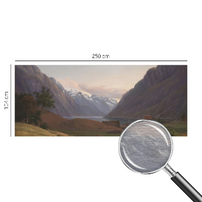Fototapeta fizelinowa do sypialni z motywem górskiej panoramy