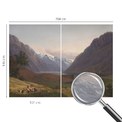 Fototapeta fizelinowa do sypialni Fototapeta fizelinowa do sypialni Górska panorama