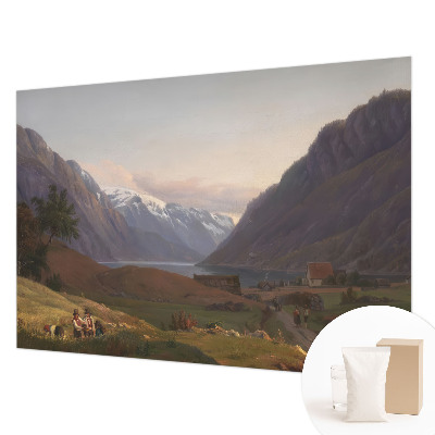 Fototapeta fizelinowa do sypialni z motywem górskiej panoramy