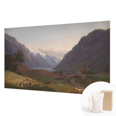 Fototapeta fizelinowa do sypialni z motywem górskiej panoramy