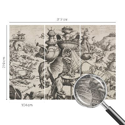 Tapeta fotograficzna Groteskowa batalia