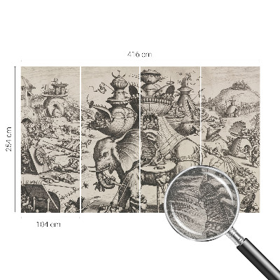 Tapeta fotograficzna Groteskowa batalia