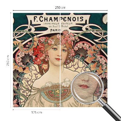 Fototapeta fizelinowa do sypialni Fototapeta fizelinowa do sypialni Kwiatowa symetria