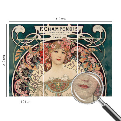 Fototapeta fizelinowa do sypialni Fototapeta fizelinowa do sypialni Kwiatowa symetria