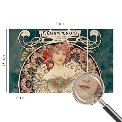 Fototapeta fizelinowa do sypialni Fototapeta fizelinowa do sypialni Kwiatowa symetria