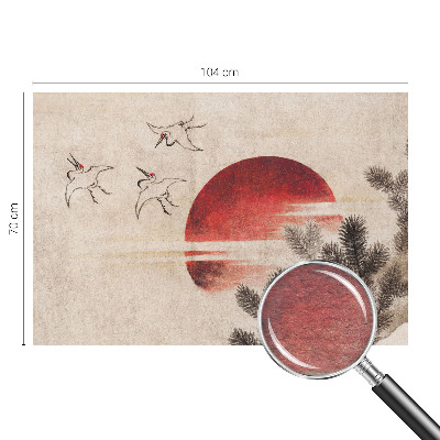 Nowoczesna fototapeta do salonu Nowoczesna fototapeta do salonu Leśny wschód