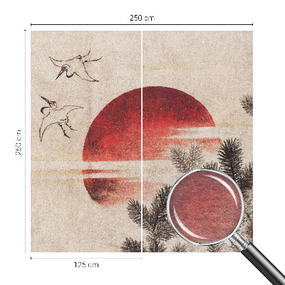 Nowoczesna fototapeta do salonu Nowoczesna fototapeta do salonu Leśny wschód