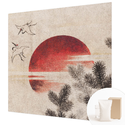 Nowoczesna fototapeta do salonu Nowoczesna fototapeta do salonu Leśny wschód