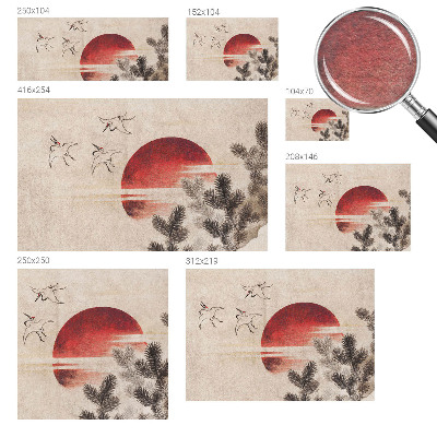 Nowoczesna fototapeta do salonu Nowoczesna fototapeta do salonu Leśny wschód