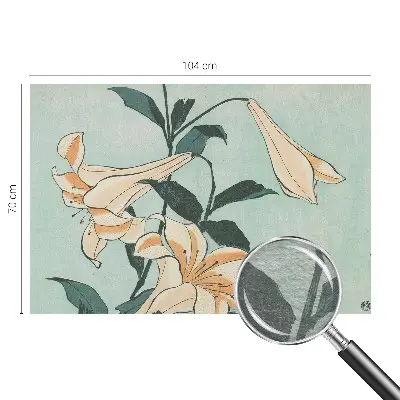 Dekoracyjna fototapeta na ścianę z motywem delikatnych lilii