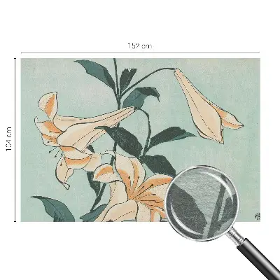 Dekoracyjna fototapeta na ścianę z motywem delikatnych lilii