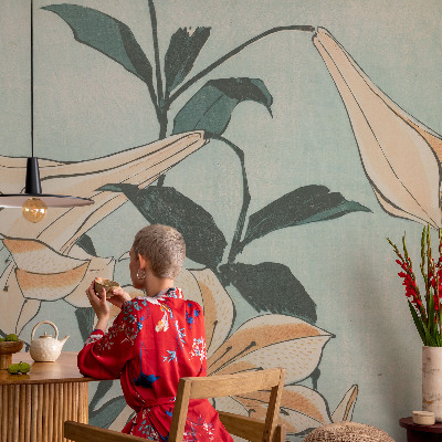 Dekoracyjna fototapeta na ścianę Dekoracyjna fototapeta na ścianę Delikatne lilie