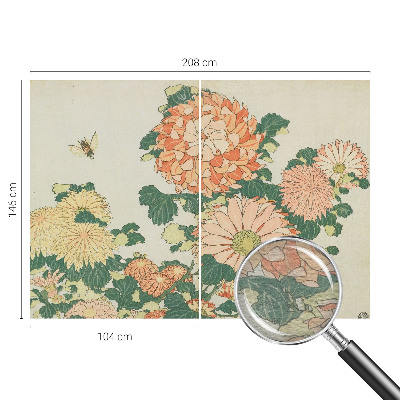 Fototapeta fizelinowa z nadrukiem Kwiaty chryzantemy