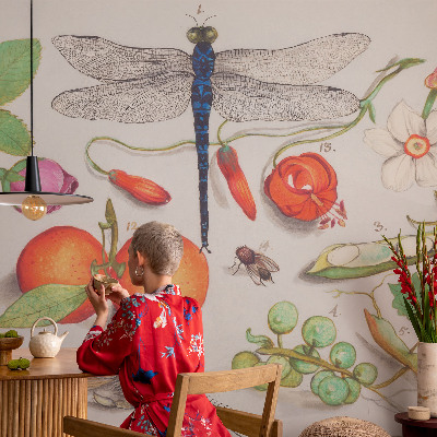 Tapeta fotograficzna fizelinowa z ilustracją przyrodniczą