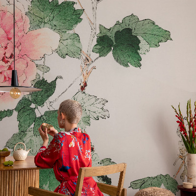 Nowoczesna fototapeta do salonu Nowoczesna fototapeta do salonu Kwiatowa subtelność