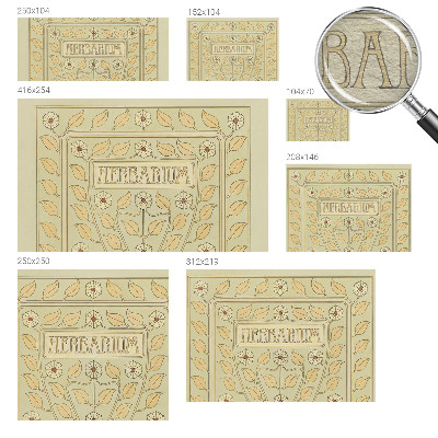 Dekoracyjna fototapeta na ścianę Roślinny ornament