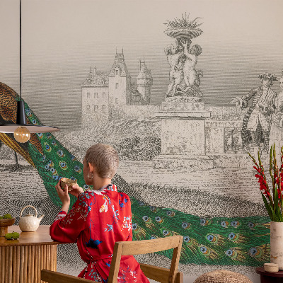 Tapeta fotograficzna fizelinowa Tapeta fotograficzna fizelinowa Barwne pióra