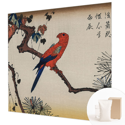 Nowoczesna fototapeta do salonu Nowoczesna fototapeta do salonu Ptak na gałęzi