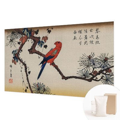 Nowoczesna fototapeta do salonu Nowoczesna fototapeta do salonu Ptak na gałęzi