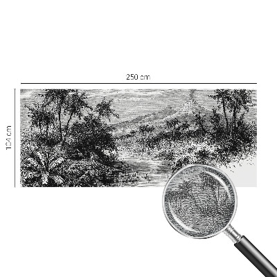 Dekoracyjna fototapeta na ścianę z egzotyczną panoramą