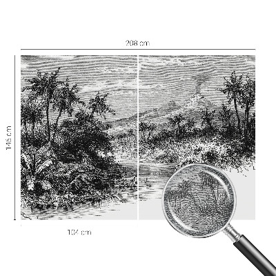 Dekoracyjna fototapeta na ścianę Egzotyczna panorama