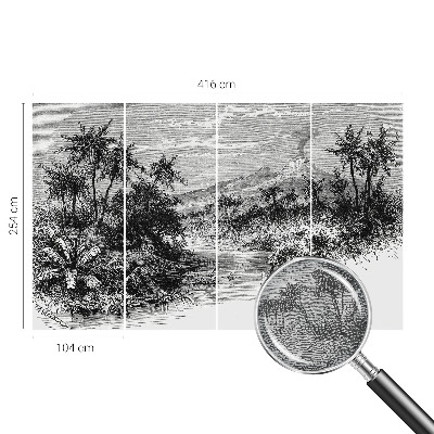 Dekoracyjna fototapeta na ścianę Egzotyczna panorama