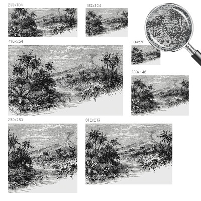 Dekoracyjna fototapeta na ścianę z egzotyczną panoramą