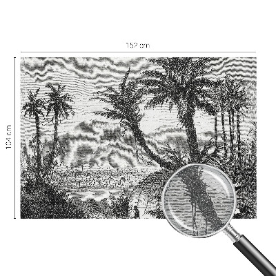 Fototapeta fizelinowa z nadrukiem Tropikalna oaza