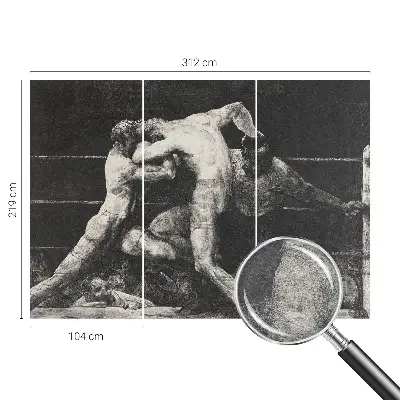 Fototapeta na ścianę z motywem pojedynku bokserów