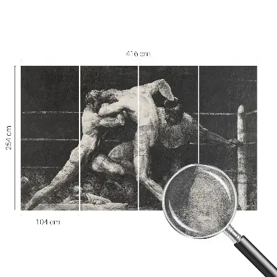 Fototapeta na ścianę z motywem pojedynku bokserów