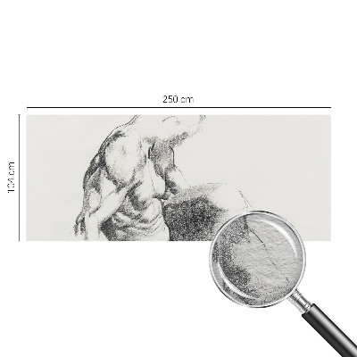 Tapeta fotograficzna Tapeta fotograficzna Męski szkic