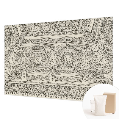 Dekoracyjna fototapeta na ścianę z klasycznym ornamentem