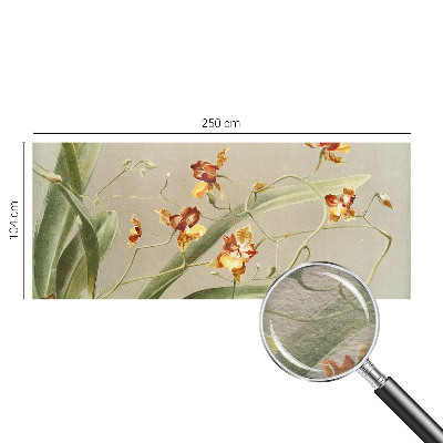 Fototapeta fizelinowa do sypialni z motywem klasycznych orchidei