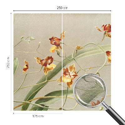 Fototapeta fizelinowa do sypialni z motywem klasycznych orchidei