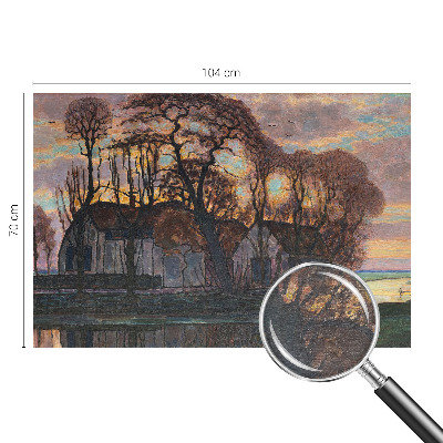 Nowoczesna fototapeta do salonu Nowoczesna fototapeta do salonu Wieczorny pejzaż