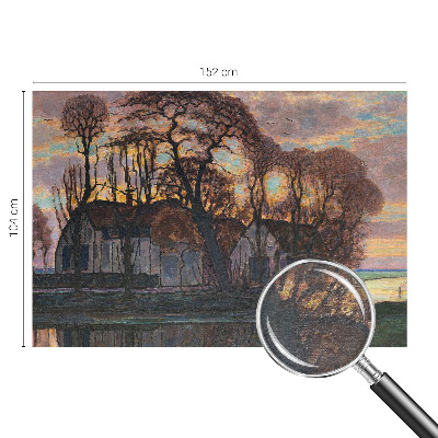 Nowoczesna fototapeta do salonu Nowoczesna fototapeta do salonu Wieczorny pejzaż