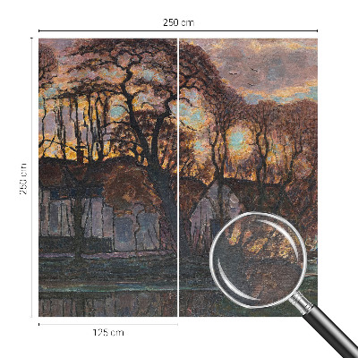 Nowoczesna fototapeta do salonu Nowoczesna fototapeta do salonu Wieczorny pejzaż