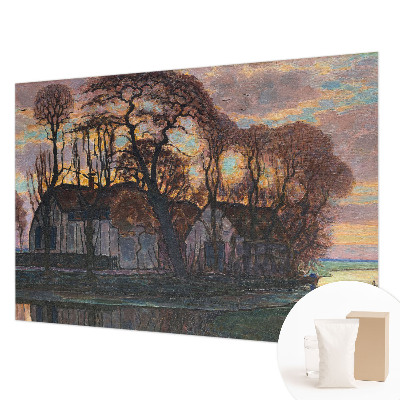 Nowoczesna fototapeta do salonu Nowoczesna fototapeta do salonu Wieczorny pejzaż