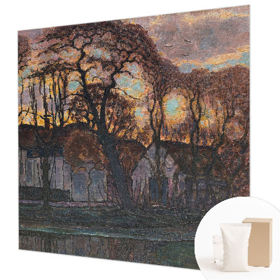 Nowoczesna fototapeta do salonu Nowoczesna fototapeta do salonu Wieczorny pejzaż