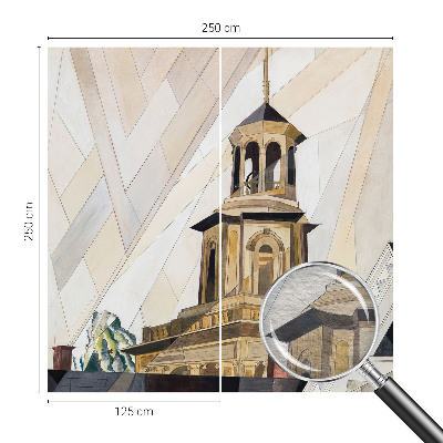 Dekoracyjna fototapeta na ścianę z motywem architektonicznej wieży