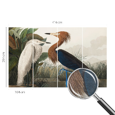 Tapeta fotograficzna Ptaki w roślinach