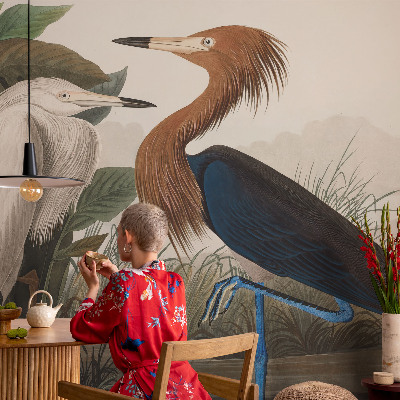 Tapeta fotograficzna Ptaki w roślinach