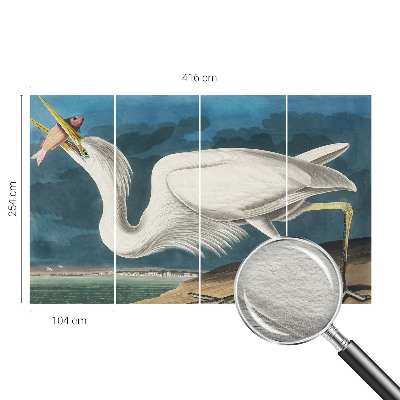 Fototapeta fizelinowa z nadrukiem Fototapeta fizelinowa z nadrukiem Ptak z rybą