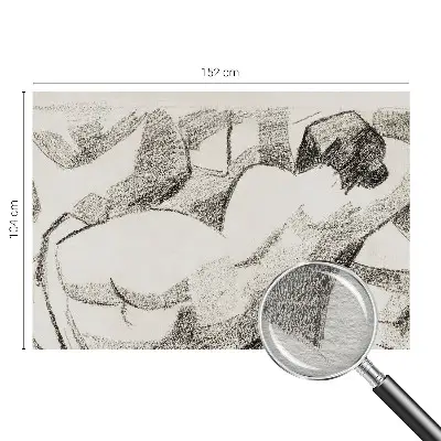Tapeta fotograficzna fizelinowa z motywem postaci leżącej