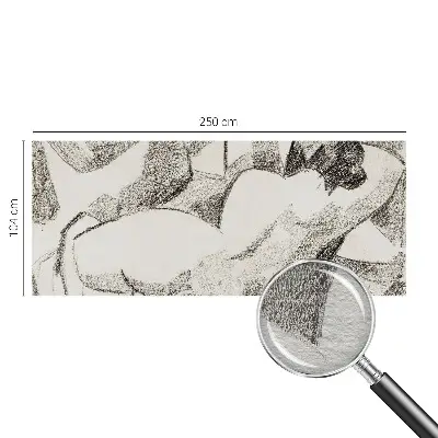 Tapeta fotograficzna fizelinowa z motywem postaci leżącej