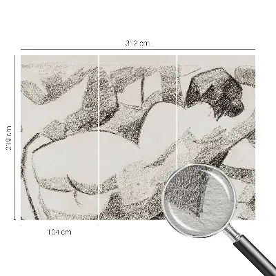 Tapeta fotograficzna fizelinowa z motywem postaci leżącej