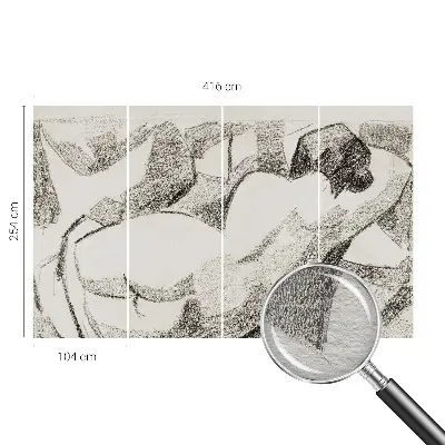 Tapeta fotograficzna fizelinowa z motywem postaci leżącej