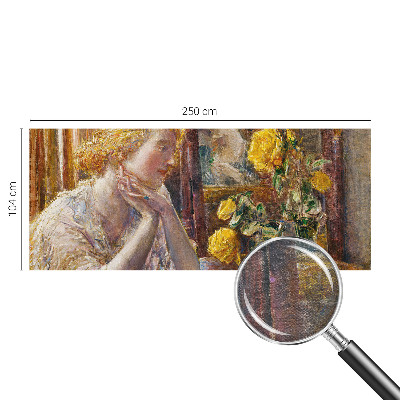 Dekoracyjna fototapeta na ścianę Dekoracyjna fototapeta na ścianę Kobieta z różami