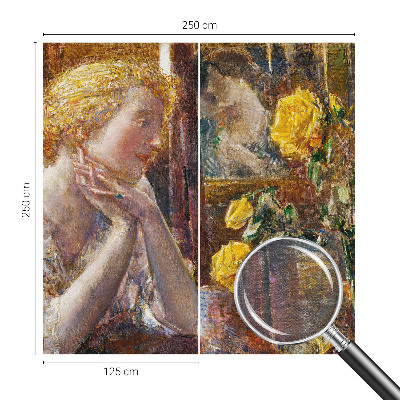 Dekoracyjna fototapeta na ścianę Dekoracyjna fototapeta na ścianę Kobieta z różami