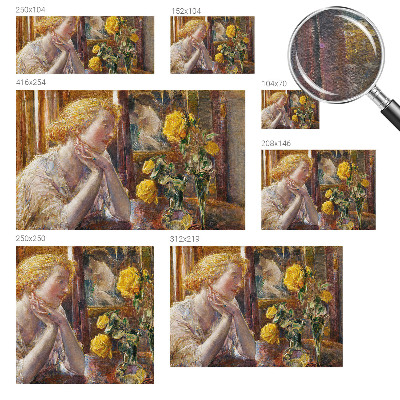 Dekoracyjna fototapeta na ścianę Dekoracyjna fototapeta na ścianę Kobieta z różami